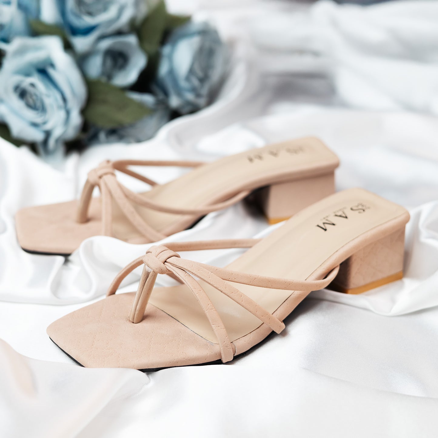 Strappy Square Block 1.5 Inch Heel