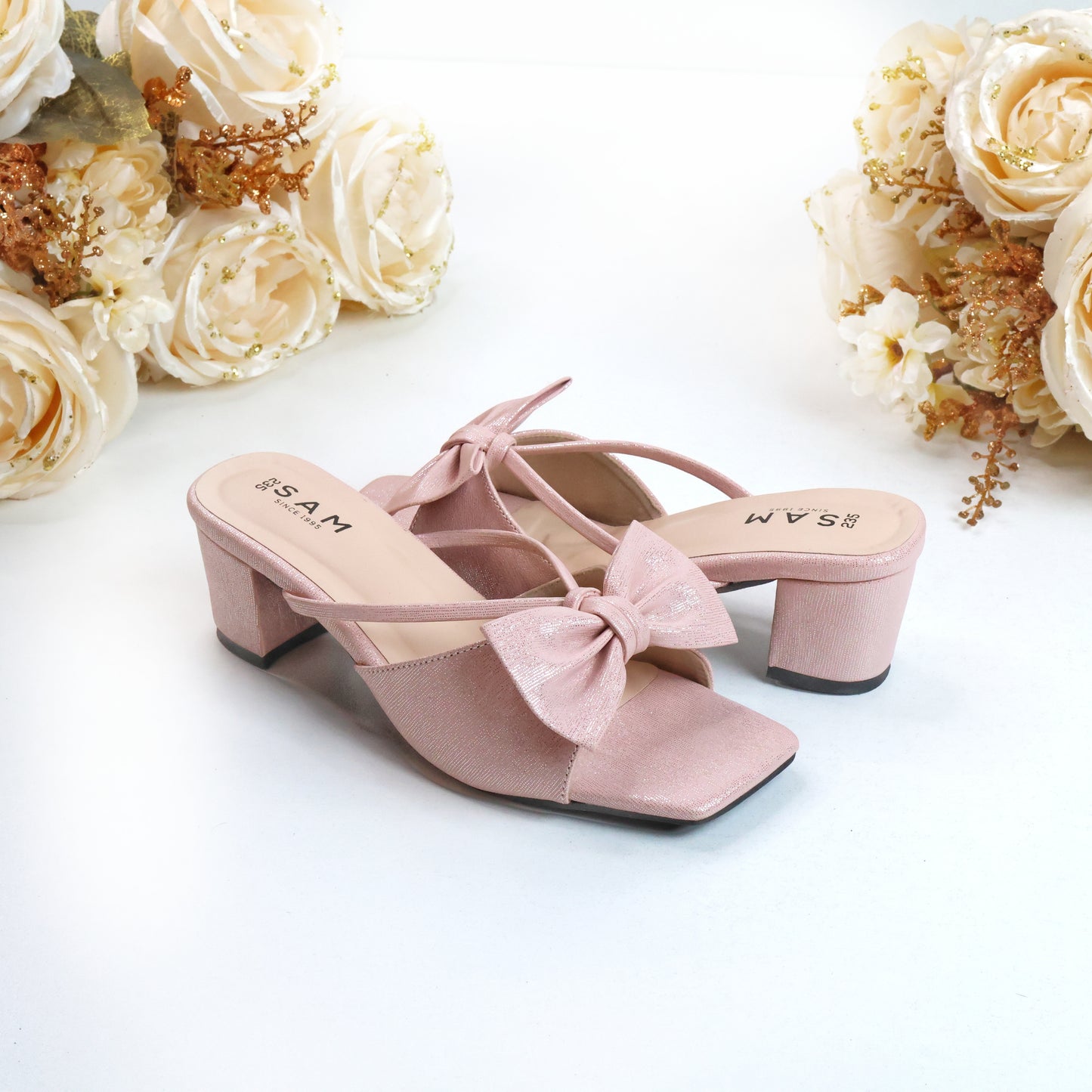 Bow Strap 2 Inch Heel