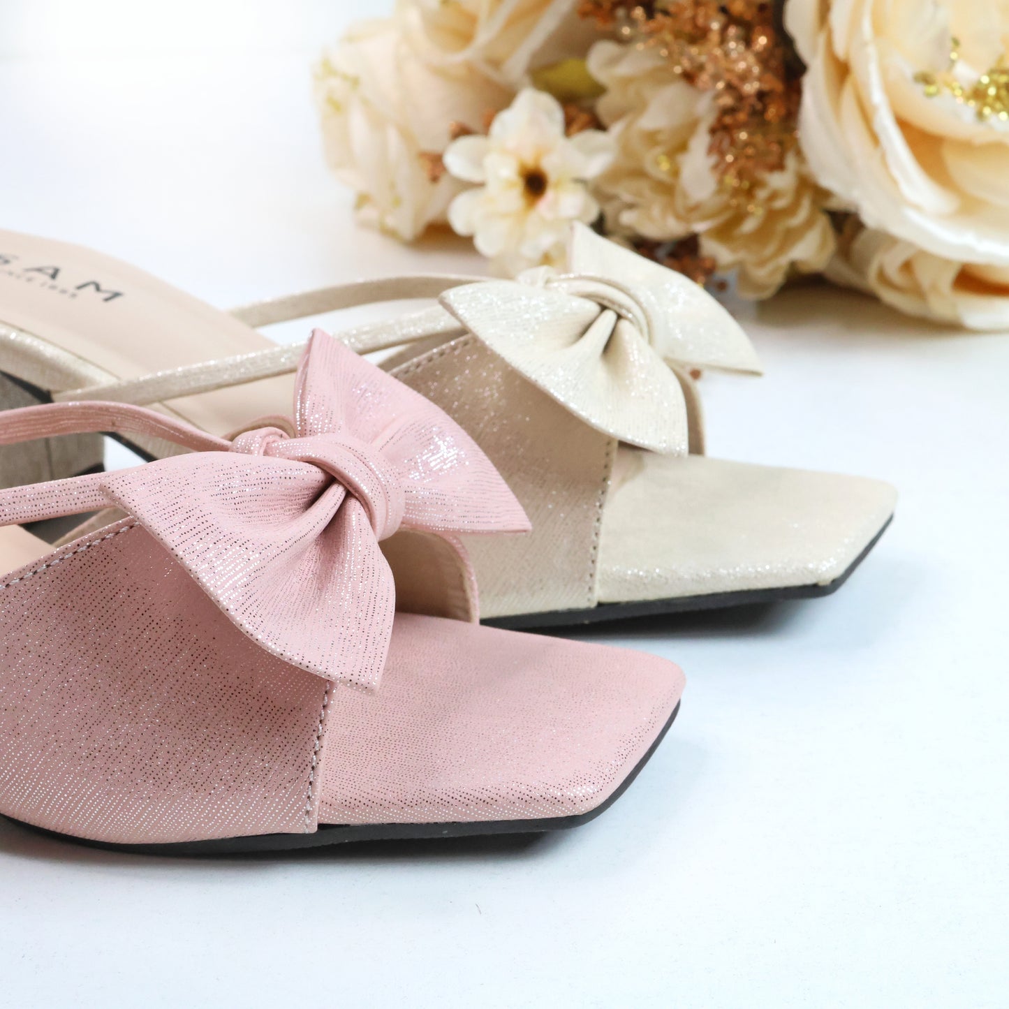 Bow Strap 2 Inch Heel