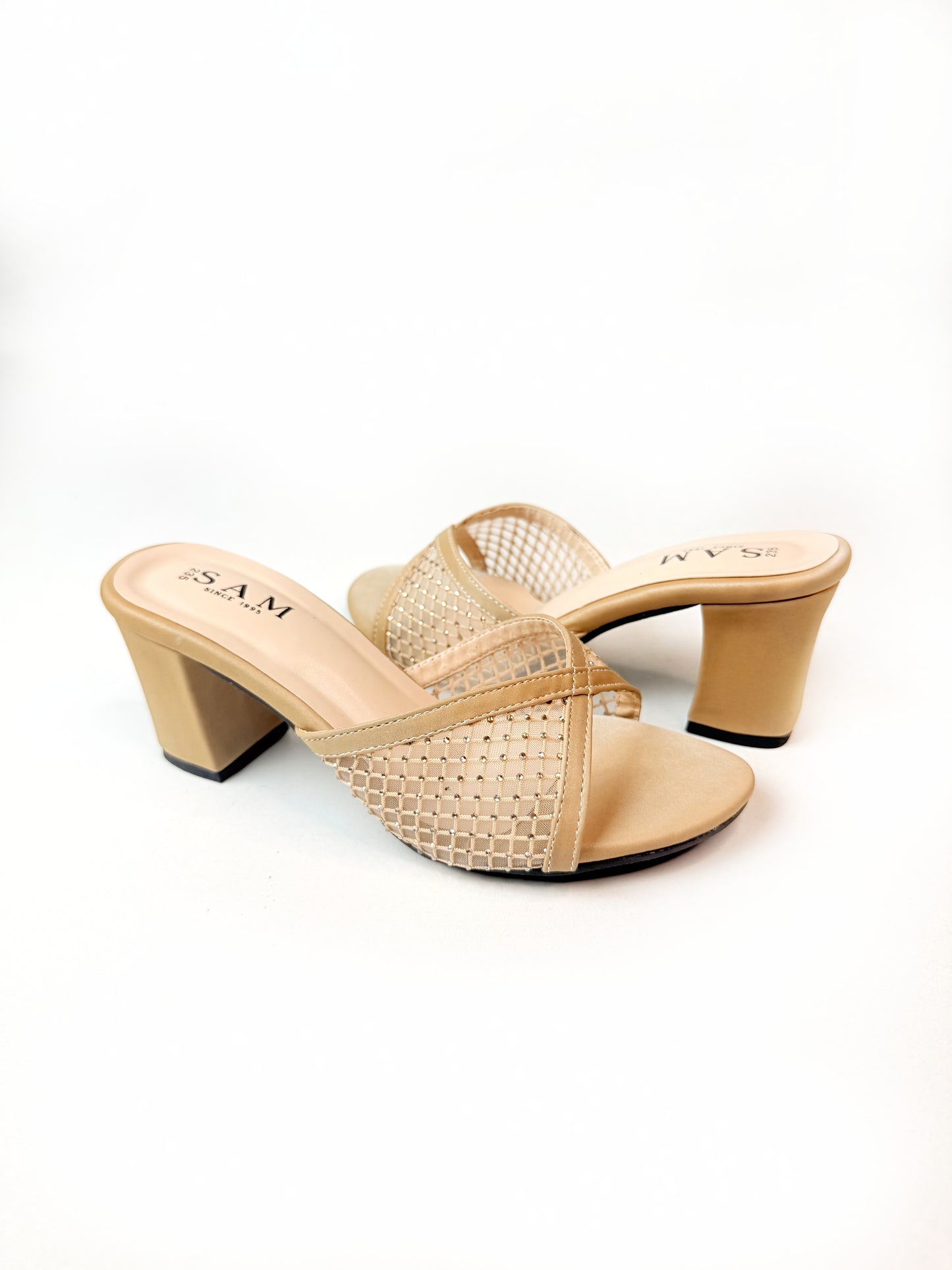 Fine Mesh 3.5 inch Heel