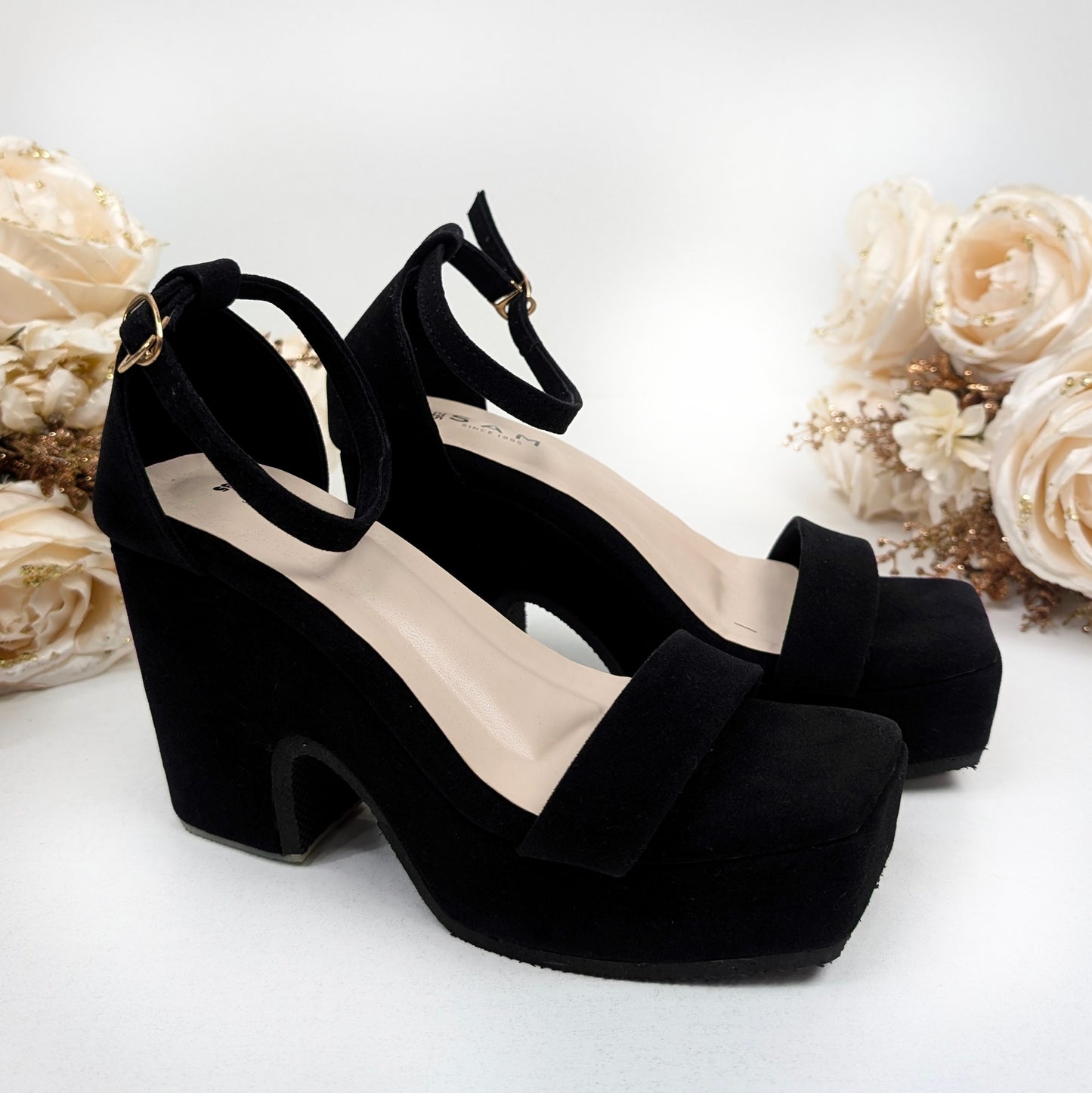 Chunky Wedge 4.5 Inch Heel