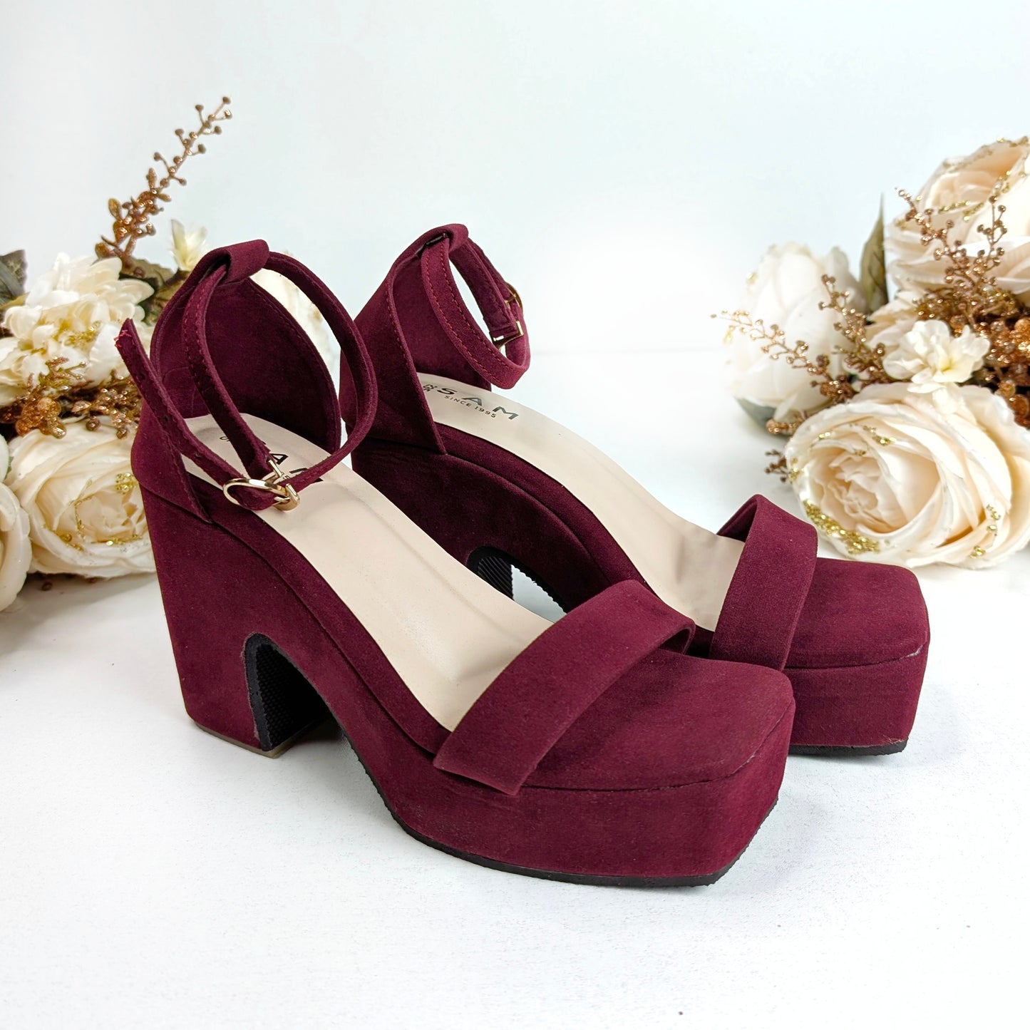 Chunky Wedge 4.5 Inch Heel