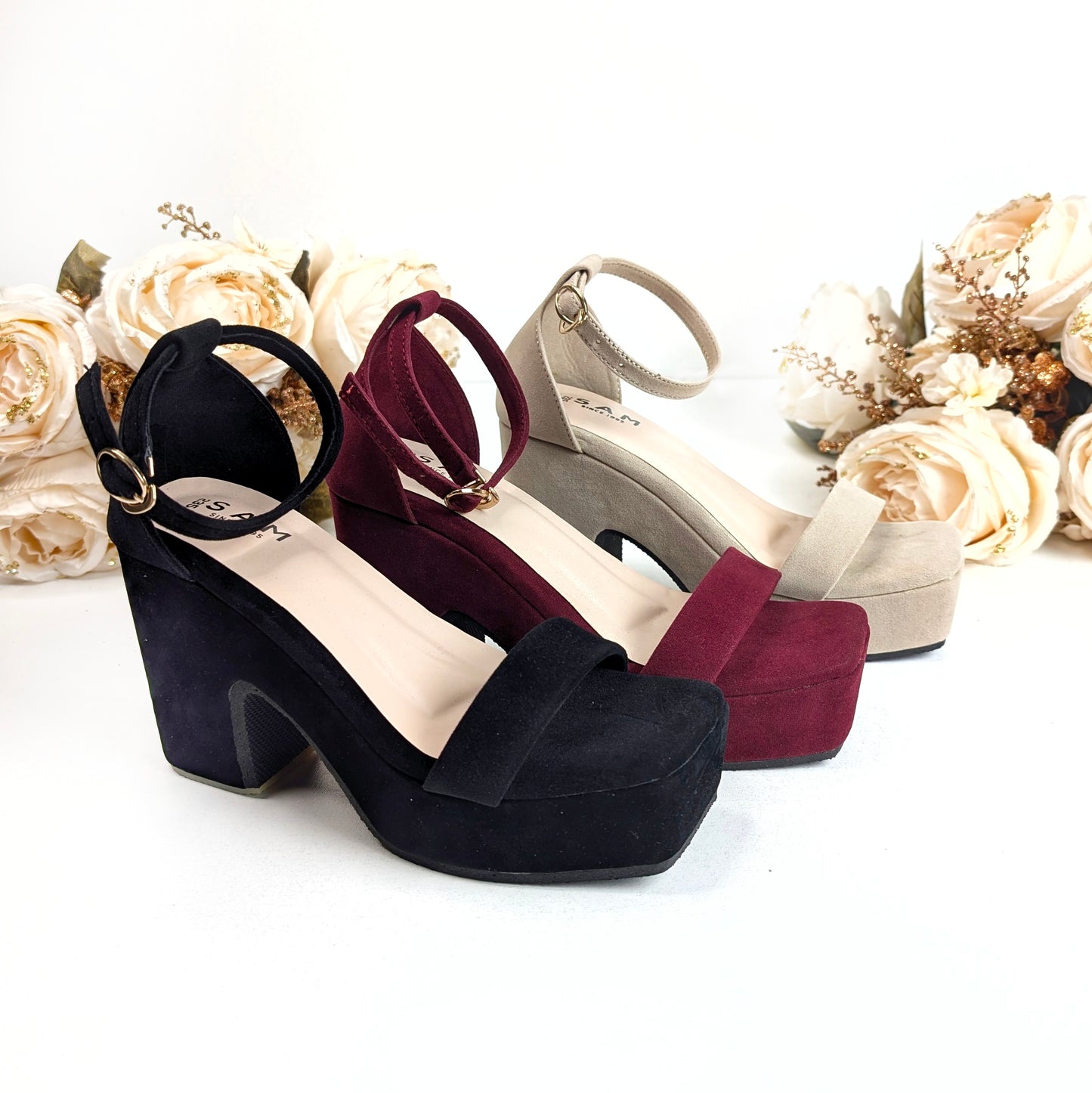 Chunky Wedge 4.5 Inch Heel