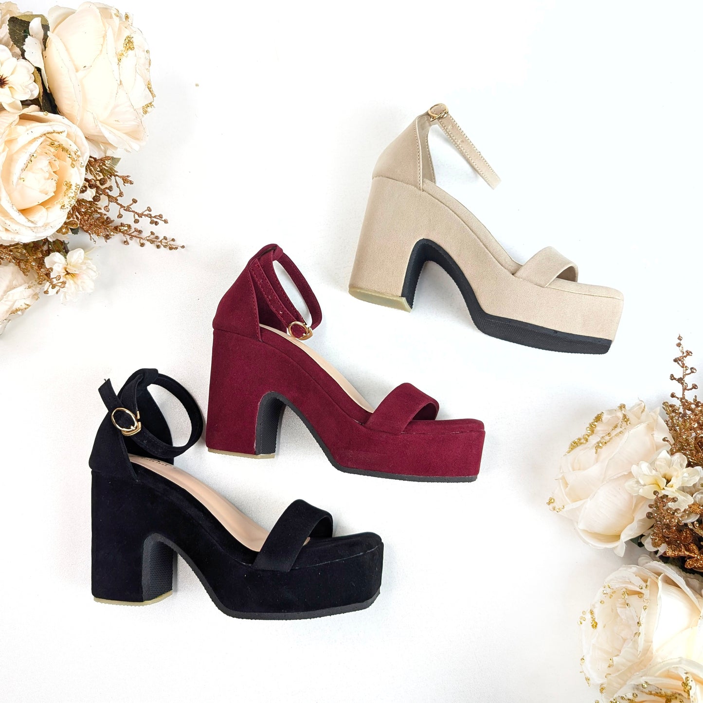 Chunky Wedge 4.5 Inch Heel