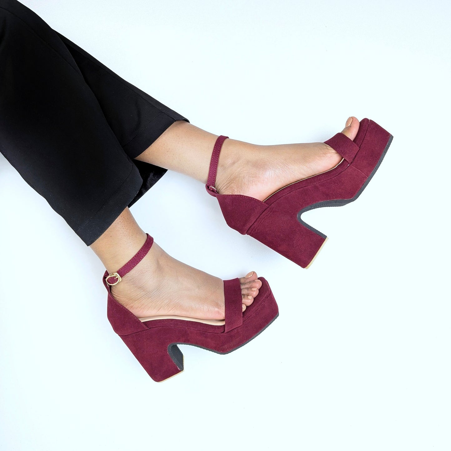 Chunky Wedge 4.5 Inch Heel
