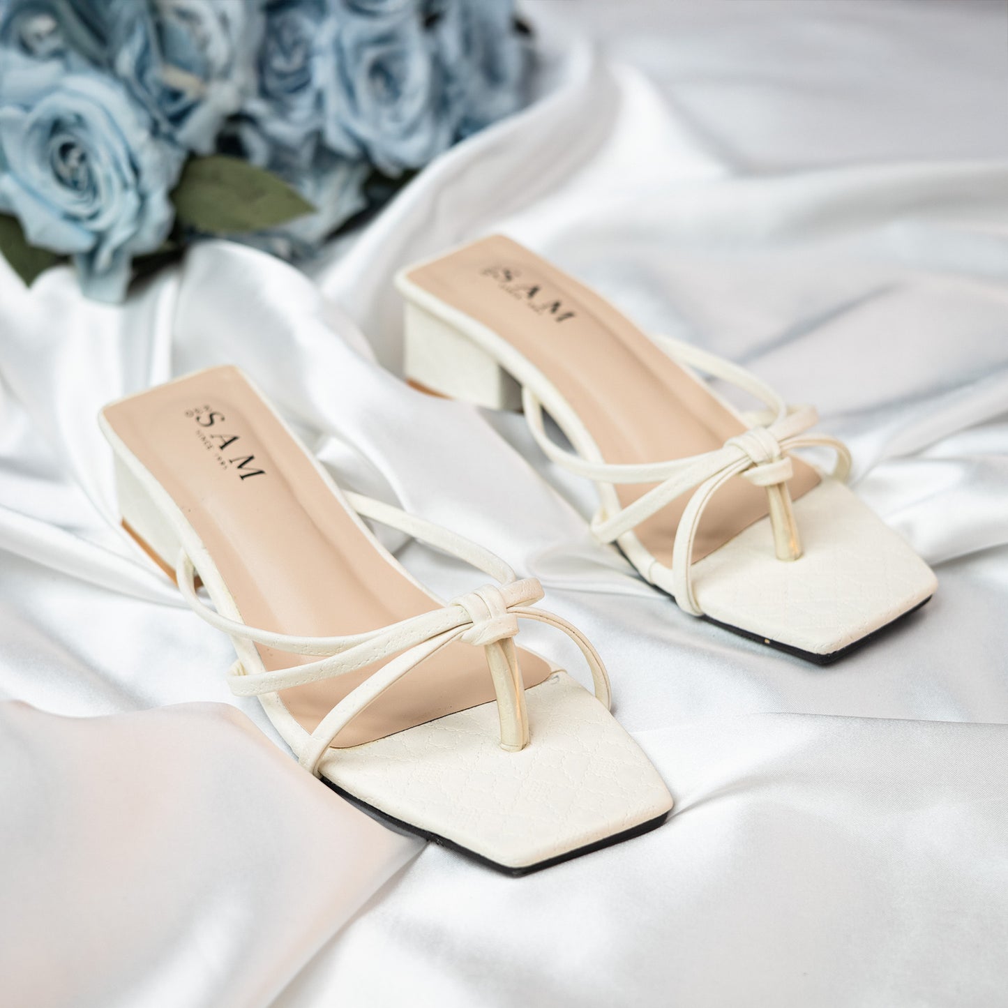Strappy Square Block 1.5 Inch Heel