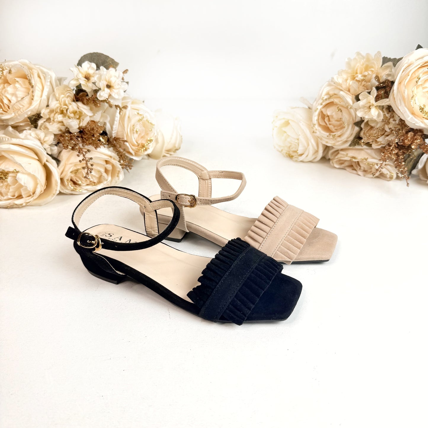 Pleated Grace 1 inches Flats