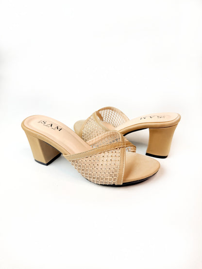 Fine Mesh 3.5 inch Heel
