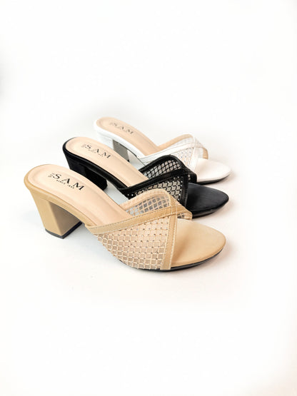 Fine Mesh 3.5 inch Heel