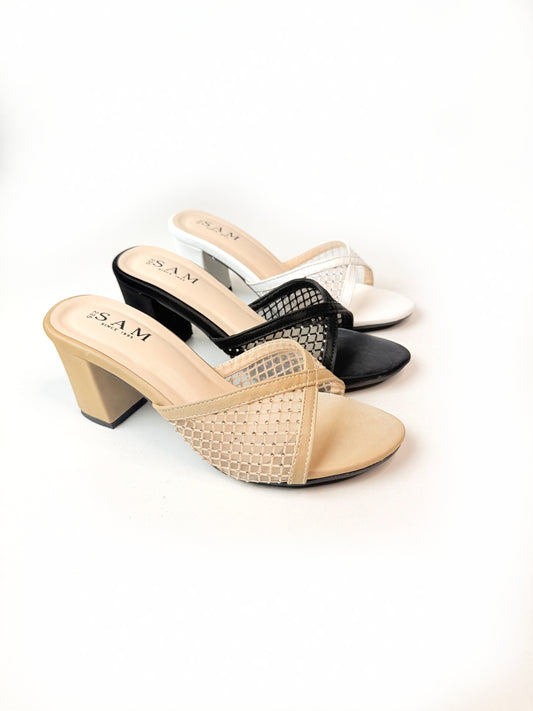 Fine Mesh 3.5 inch Heel