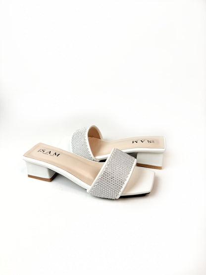 Crystal Band 1.5 inch Heel