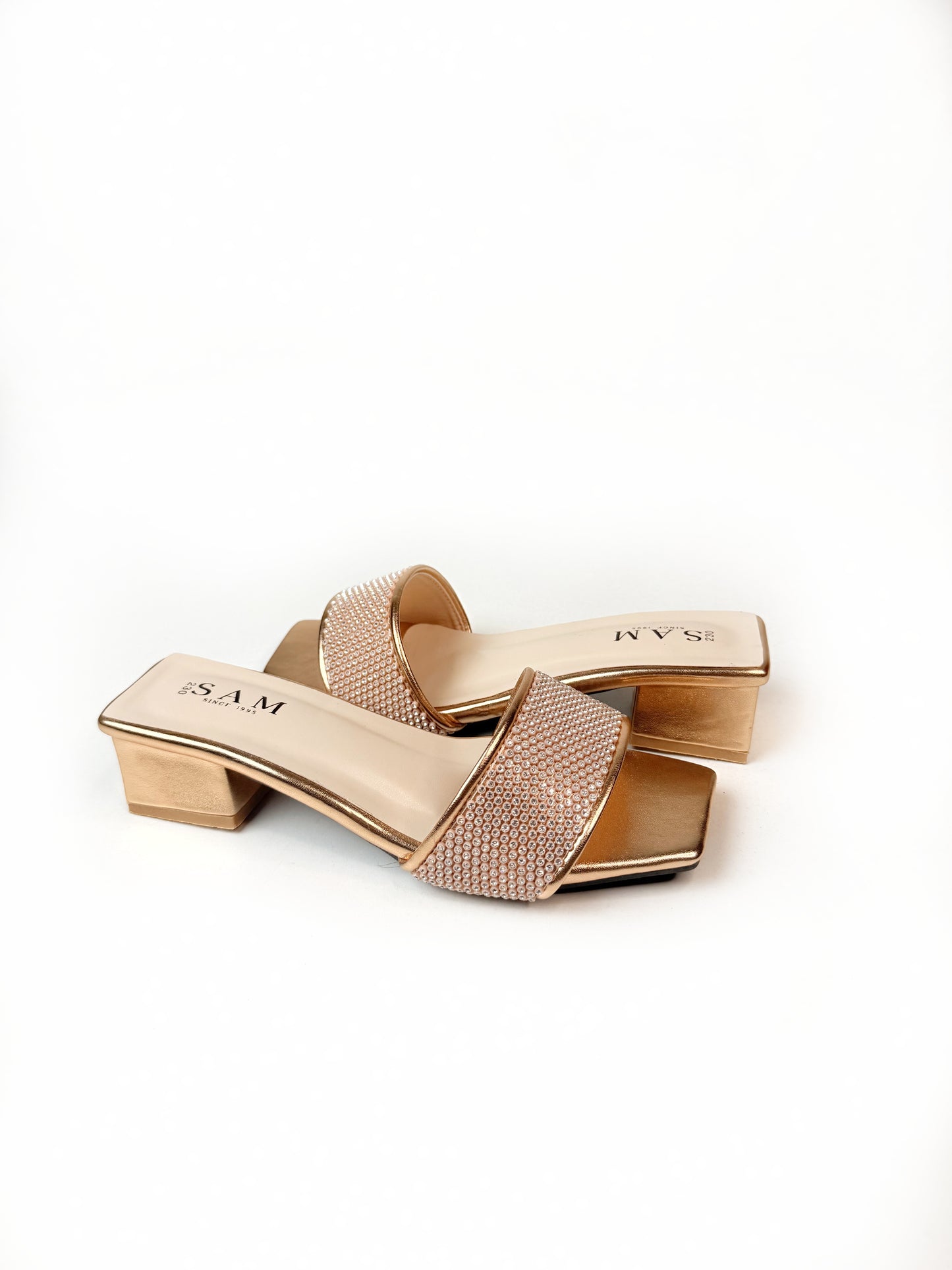 Crystal Band 1.5 inch Heel