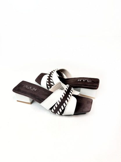 Contrast Stitch 1.5 inch Heel