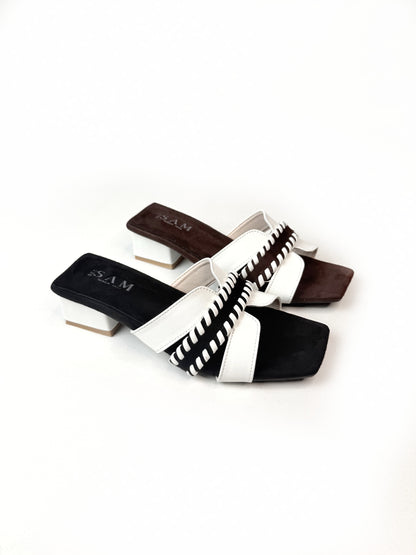 Contrast Stitch 1.5 inch Heel