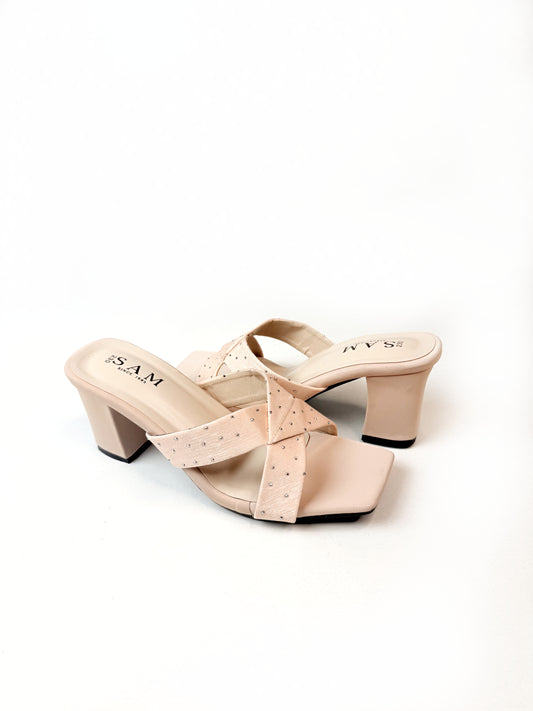 Dotted Cross 2.7 inch Heel