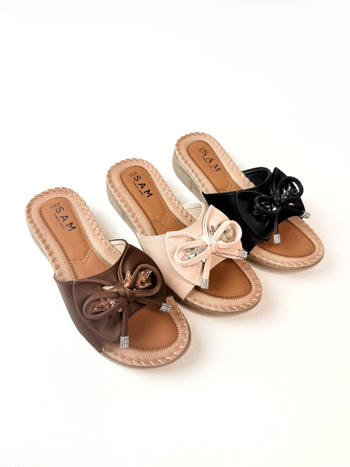 Jewel Bow 1 inch Sandals