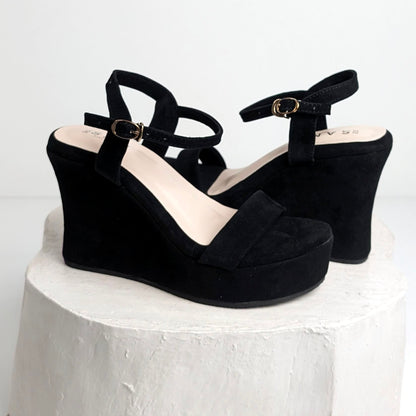 Ankle Strap 4.5 Inch Wedge Heel