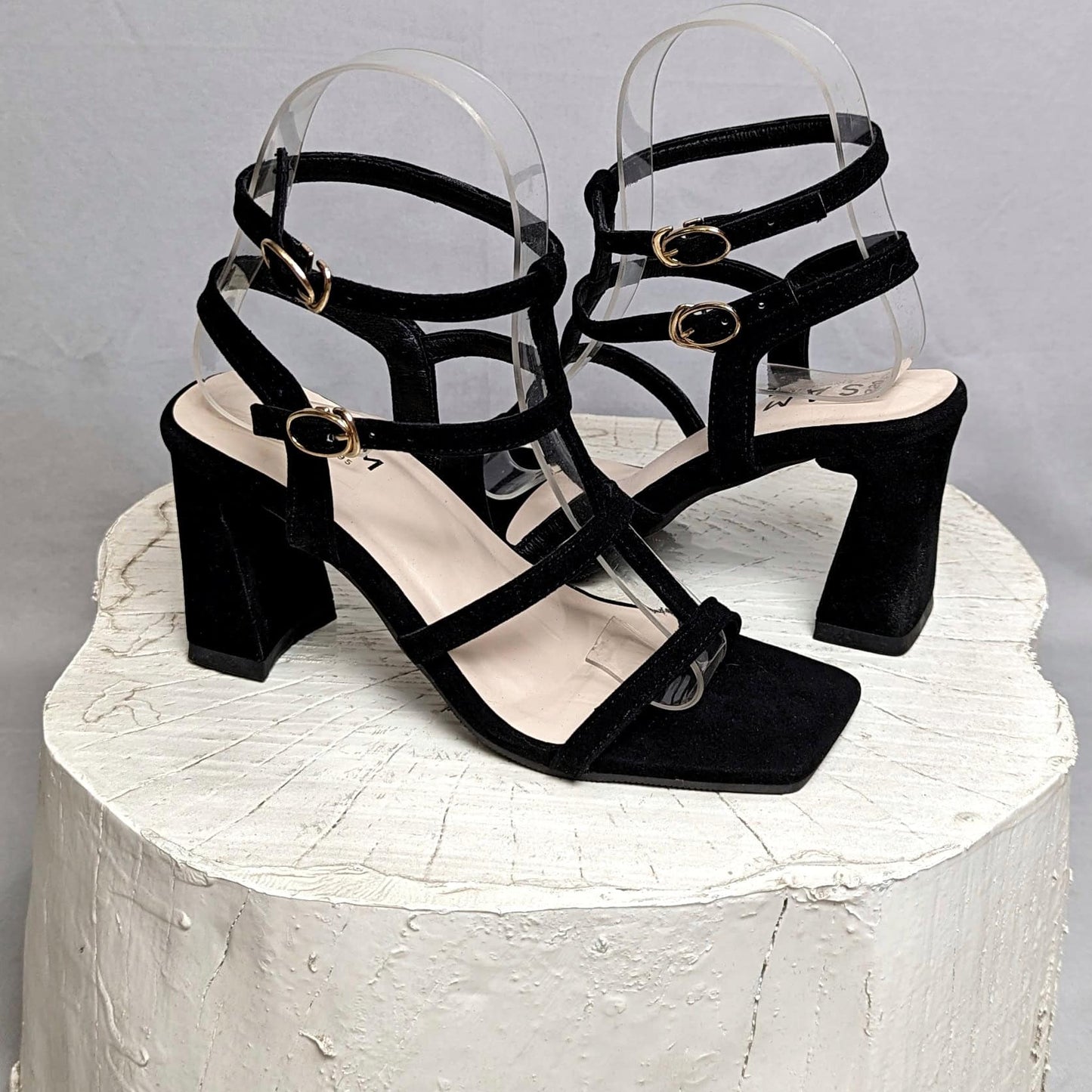 Classy Quadra Strap 3.2 Inch Heel