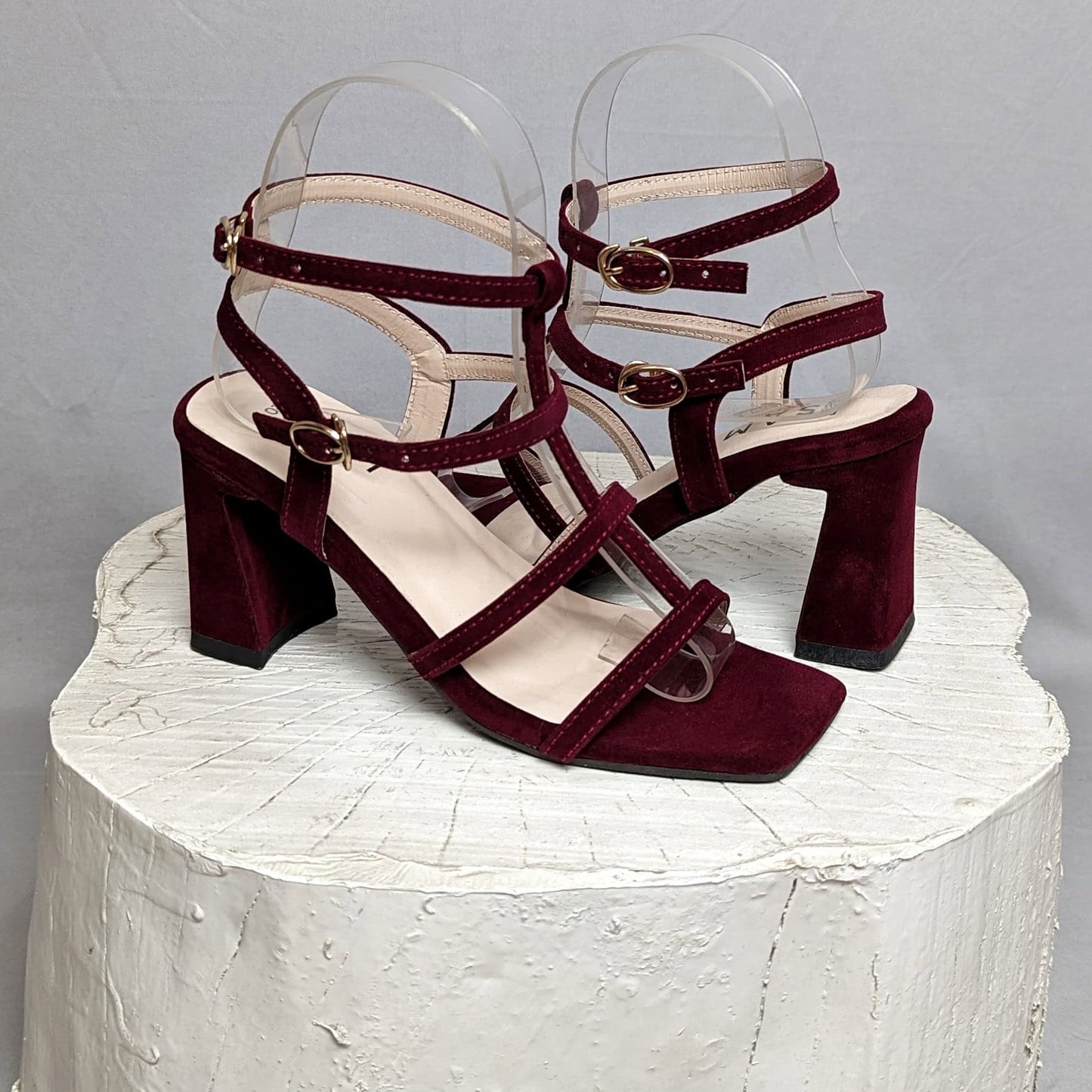 Classy Quadra Strap 3.2 Inch Heel